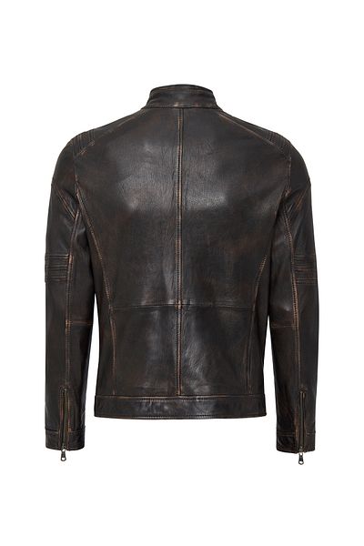 Derimod Kobe Men's Brown Leather Jacket 24Wgf6546R4