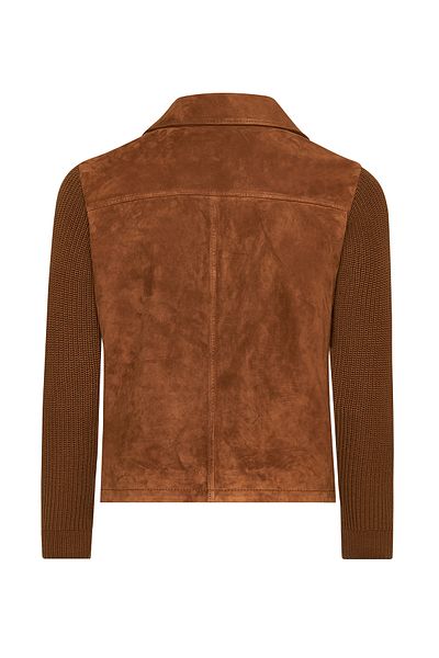 Derimod Marcus Men's Brown Suede Leather Jacket 24Wgd 654710
