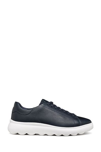 Geox Navy Blue Spherica Lace-Up Men's Leather Sneakers - U45Fua00046C4002