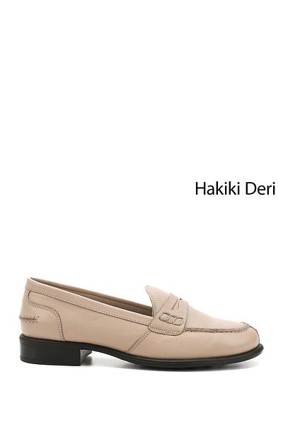 GÖNDERİ(R) Mocasnic cu toc scurt din piele naturală Gön, pantofi casual pentru femei 24138