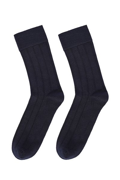 Derimod Men's Navy Blue Bamboo Long Socks 000A2C30136F