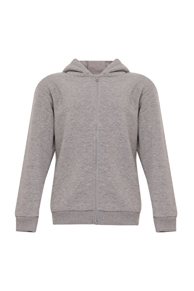 Kinetix Ku Basıc 18kds01 4pr Grı Melanj Erkek Çocuk Eşofman Üstü