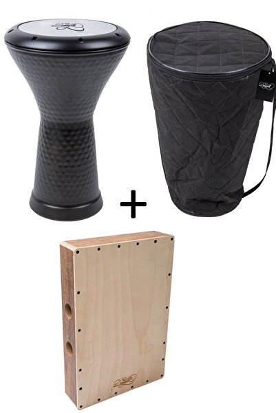 Donizetti Siyah Mısır Darbuka + Seyahat Kajon Cajon