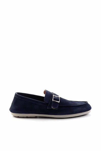 Bambi Ανδρικά Loafer Παπούτσια Navy Blue Leather E01304406502