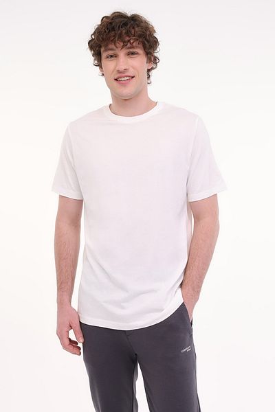 lumberjack MB CT110 PM C NK T-SH 5FX OFF WHITE Ανδρικό κοντομάνικο μπλουζάκι