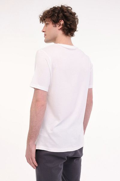 lumberjack MB CT110 PM C NK T-SH 5FX OFF WHITE Ανδρικό κοντομάνικο μπλουζάκι