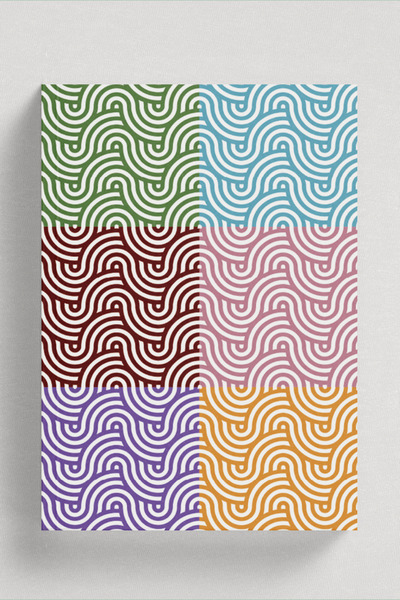 Bi Dünya Haber Caiet cu valuri colorate