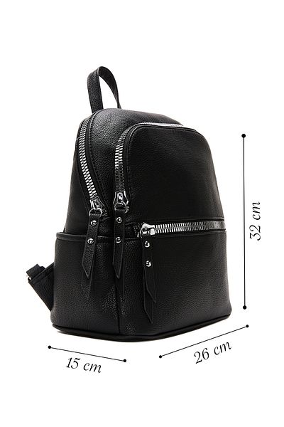 Derimod Women's Black Backpack 25Sbd2612Ft
