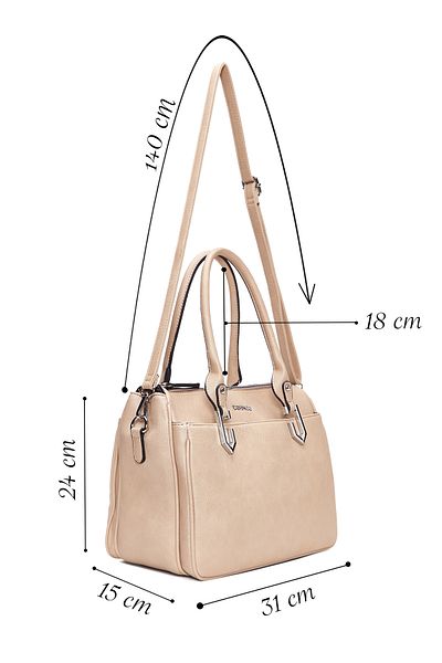 Derimod Women's Mink Long Strap Classic Shoulder Bag 25Sbd 260626