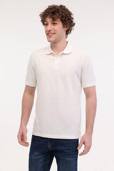lumberjack Ανδρικό κοντομάνικο μπλουζάκι Mb Ct953 Polo T-sh 5fx Off-White