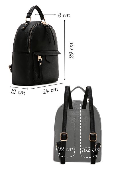 Derimod Women's Black Backpack 25Sbd2615Ft