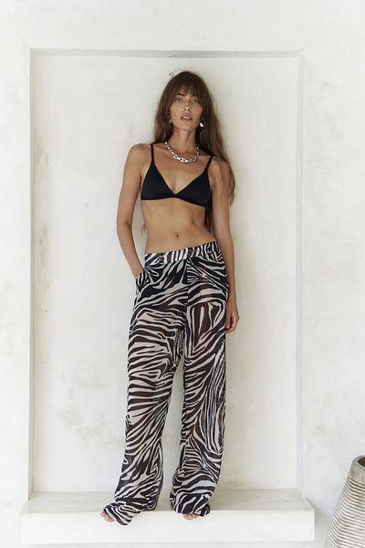 BOHEMAİ Budiono Transparent Patch Black Trousers