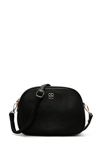 Derimod Women's Black Long Strap Mini Crossbody Bag 25Sbd2101Ft