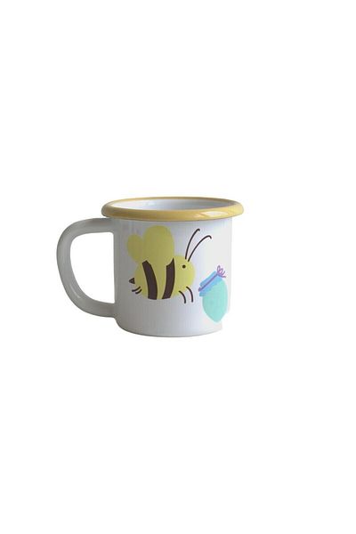 Elifle Children's Drink Series - Enameled Small Mug 250 Ml, Tea Coffee Lemonade