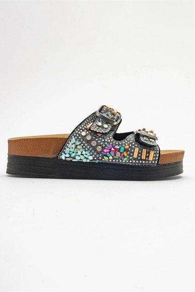 Zeyn 7874 Жіночі капці з камінцями