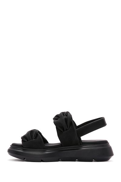 Derimod Women's Black Thick Soled Sandals 25Sfe 485018