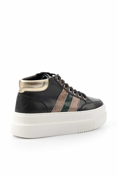 Bambi Siyah Siyah Kadın Bot & Bootie K02791095209