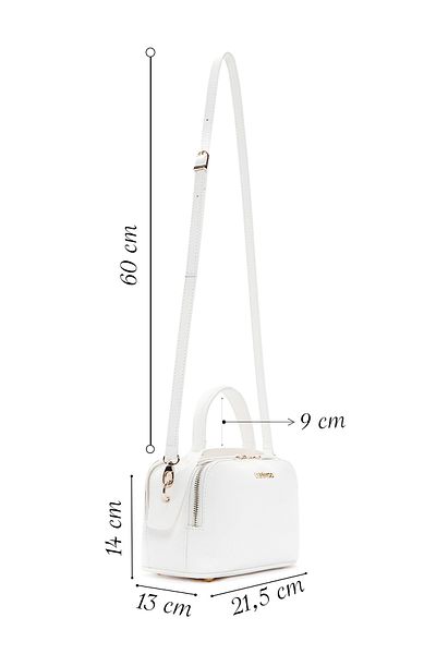 Derimod Women's White Long Strap Crossbody Bag 25Sbd2100Ft