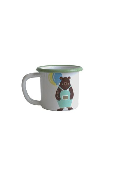 Elifle Enamel Children's Cup - 250 ml Small Cup, Tea, Coffee, Lemonade Drink Series