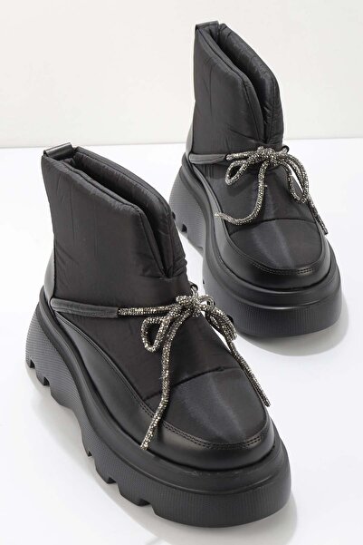 Bambi Siyah Kadın Bot & Bootie K02791081109