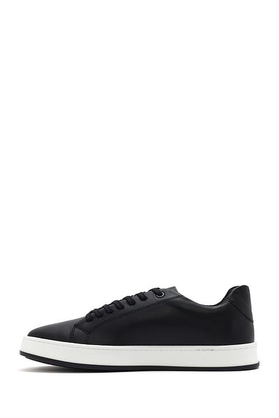 Derimod Men's Black Lace-Up Leather Sneaker 25Sfd 660118