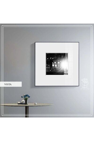 Tablomtr Metal Çerçeveli Camlı Vista Tekli Dekoratif Tablo