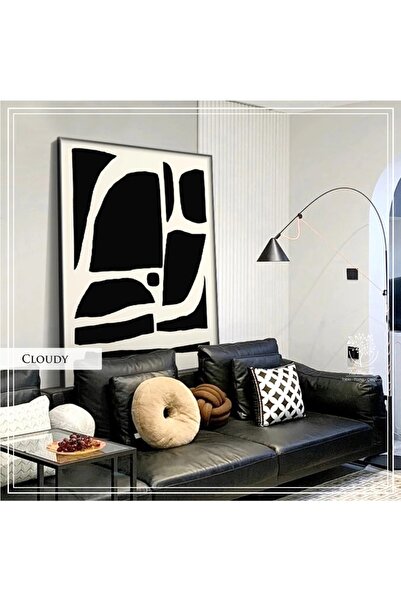 Tablomtr Metal Çerçeveli Gerçek Camlı Tablo Cloudy TekliSet
