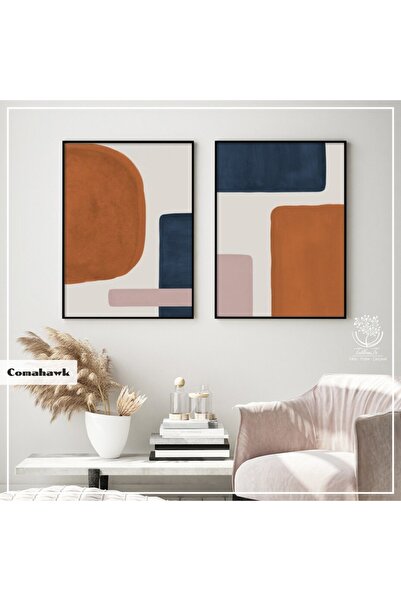 Tablomtr Metal Çerçeveli Gerçek Camlı Tablo Comahawk 2li Set
