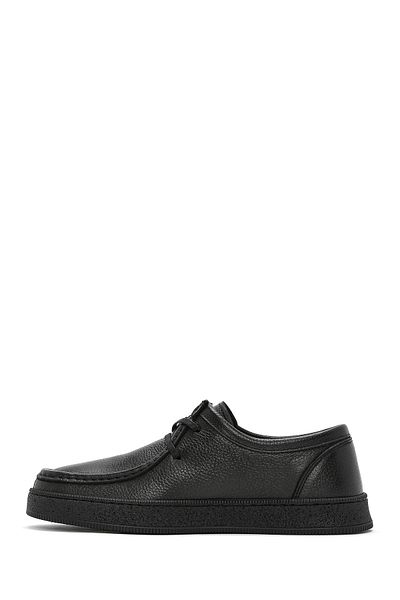 Derimod Men's Black Lace-Up Leather Casual Shoes 25Sfd7550Ft