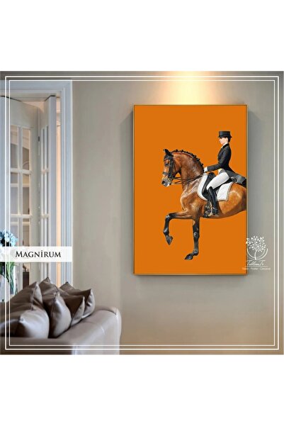 Tablomtr Metal Çerçeveli Gerçek Camlı Tablo MagnirumB TekliSet