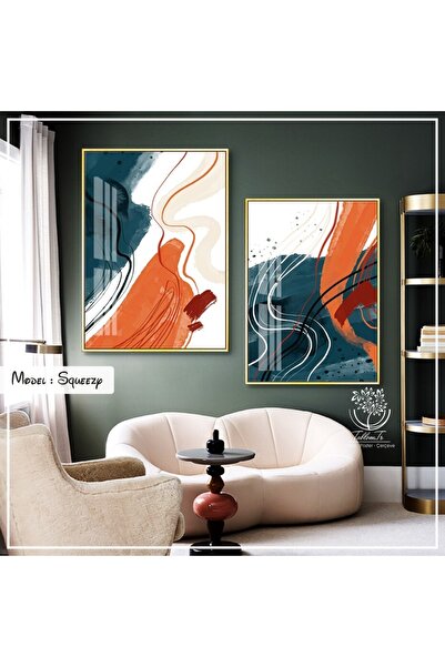 Tablomtr Metal Çerçeveli Gerçek Camlı Tablo Squeezy 2 Li Set