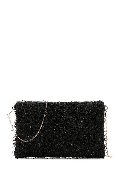 Derimod Women's Black Long Chain Strap Clutch 25Sbd22046F