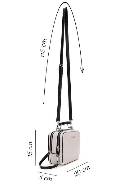 Derimod Women's Gray Long Strap Crossbody Bag 25Sbd2412Ft