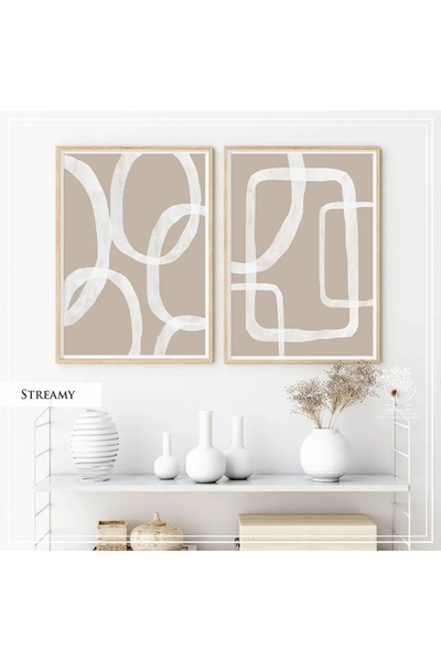 Tablomtr Metal Çerçeveli Gerçek Camlı Tablo StreamyG 2 liSet
