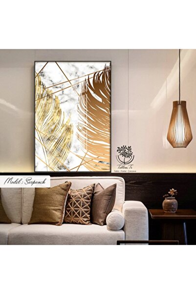 Tablomtr Metal Çerçeveli Gerçek Camlı Tablo Sarpanch 1li Set