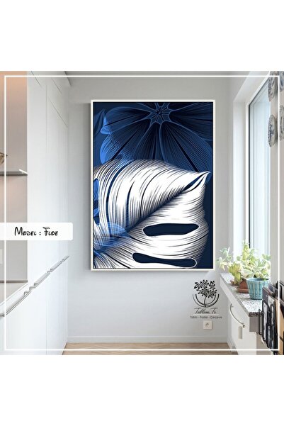 Tablomtr Metal Çerçeveli Gerçek Camlı Tablo Floe 1li Set