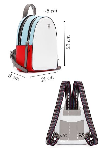 Derimod Rucsac alb pentru femei 25SBD 244818