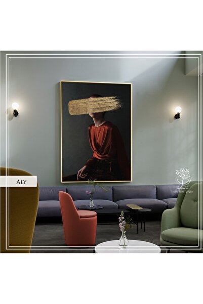 Tablomtr Metal Çerçeveli Gerçek Camlı Tablo Aly3 TekliSet