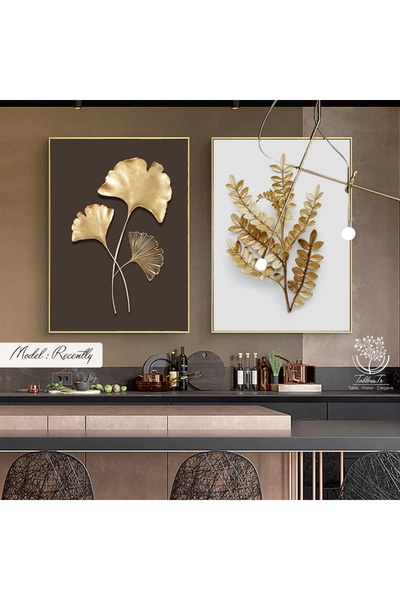 Tablomtr Metal Çerçeveli Gerçek Camlı Tablo Recently 2 Li Set