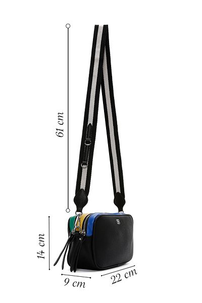 Derimod Women's Black Long Strap Crossbody Bag 25Sbd 240818