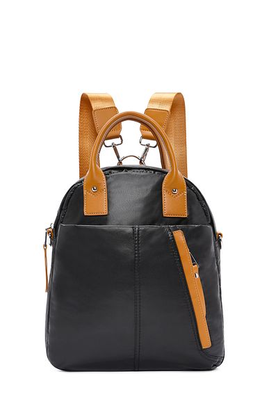 Derimod Women's Black Long Strap Backpack 25Sbd 245914