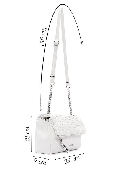 Derimod Women's White Long Strap Crossbody Bag 25Sbd 243114