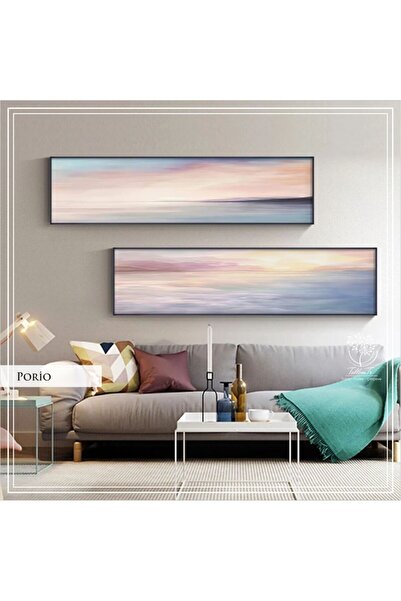 Tablomtr Metal Çerçeveli Gerçek Camlı Porio 2'li Tablo