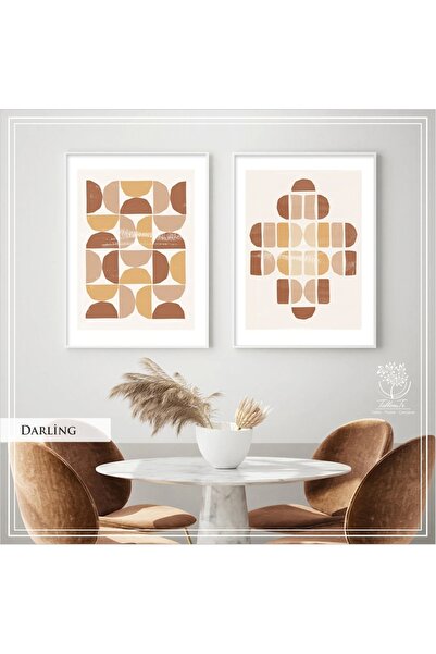 Tablomtr Metal Çerçeveli Gerçek Camlı Tablo DarlingB 2 liSet