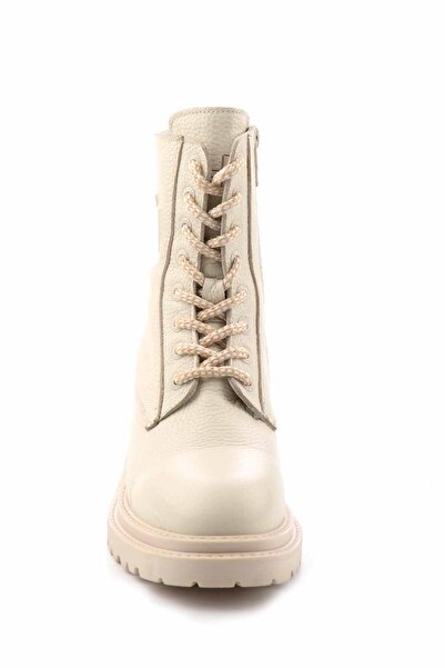 Harley Davidson Beige Leather Kadın Bot & Bootie HD0777002303