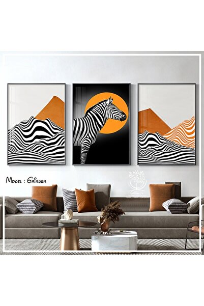 Tablomtr Metal Çerçeveli Gerçek Camlı Tablo Grinder 3 Lü Set