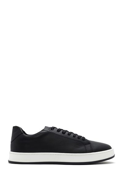 Derimod Men's Black Lace-Up Leather Sneaker 25Sfd 660118