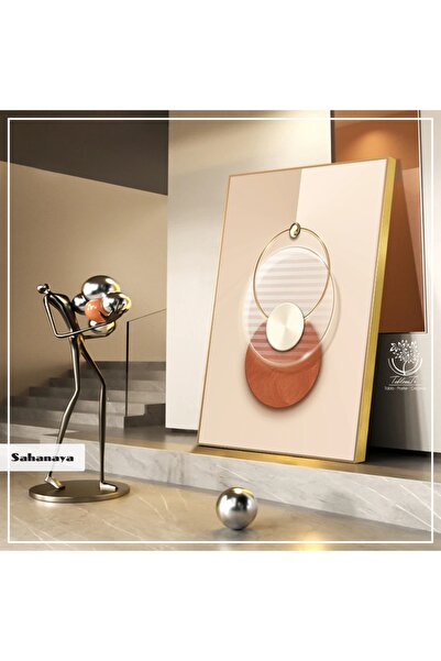 Tablomtr Metal Çerçeveli Gerçek Camlı Tablo Sahanaya 1li Set