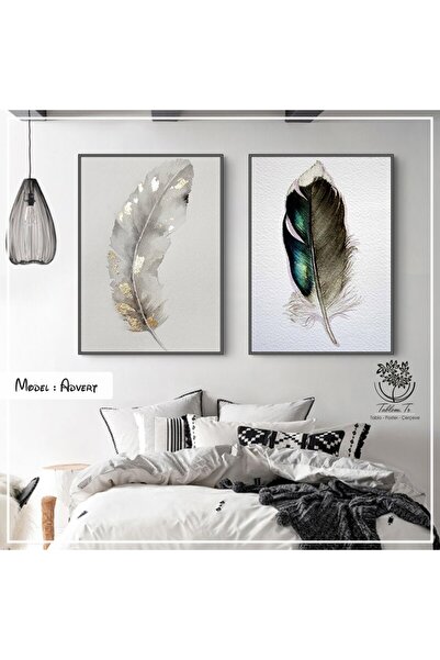 Tablomtr Metal Çerçeveli Gerçek Camlı Tablo Advert 2 Li Set