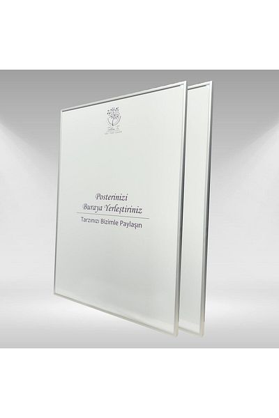 Tablomtr Ασημί Μεταλλικό Πλαίσιο Γυάλινο Άδειο Πλαίσιο 2 Τεμάχια